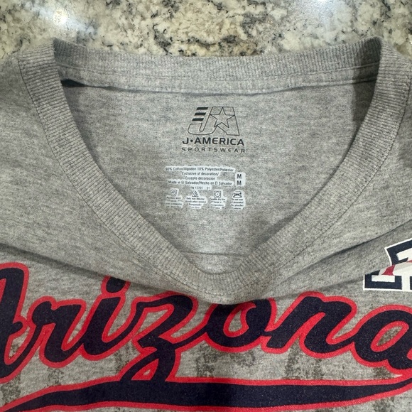 Official University of Arizona Wildcats Short Sleeve T-Shirt Size M Gray GUC - Picture 10 of 12